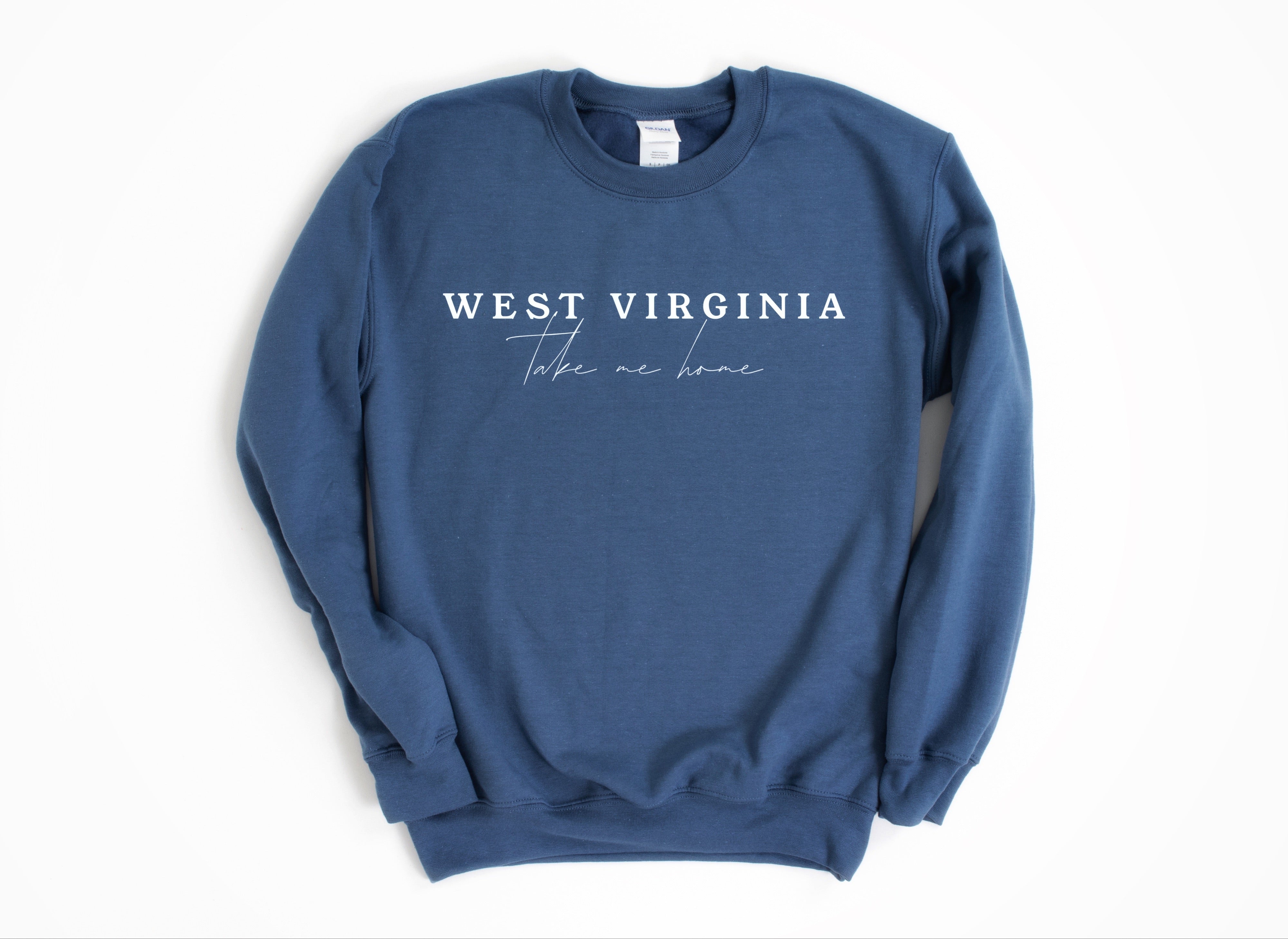 West Virginia - Take Me Home Blue Sweatshirt
