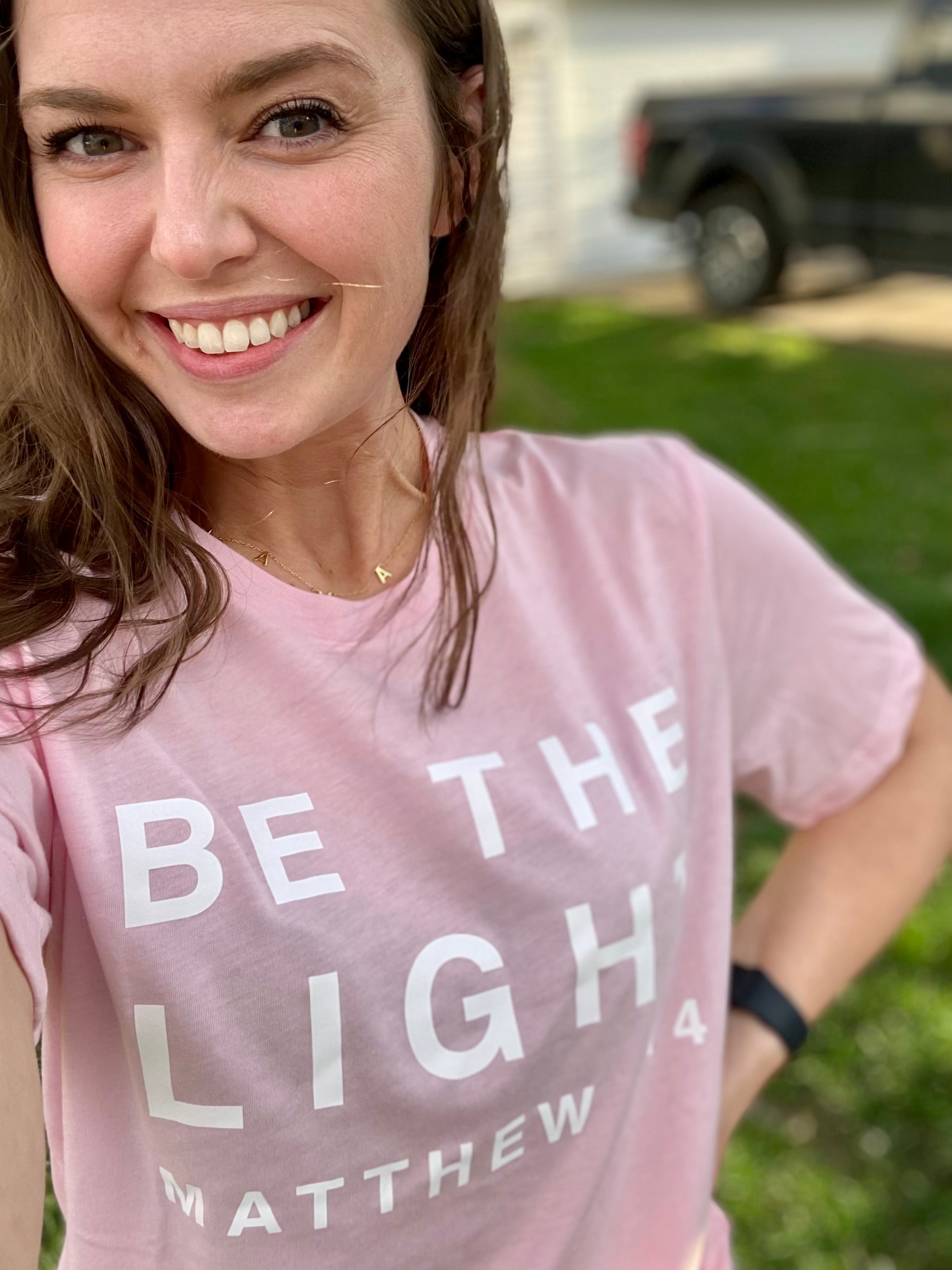 Be The Light Pink Tee