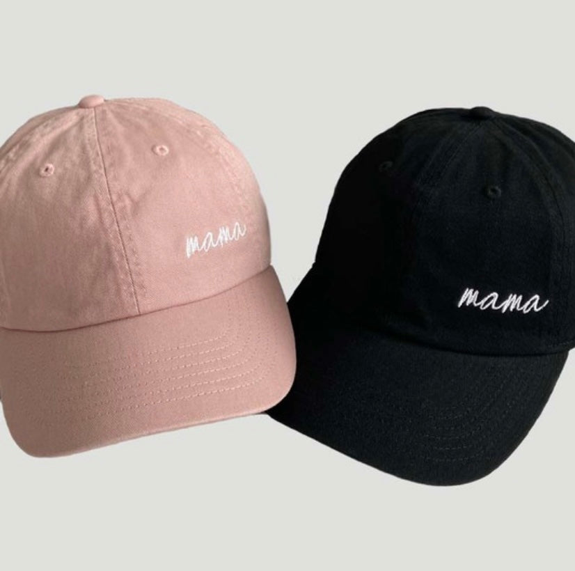 Mama Hat - Black or Smoke Pink